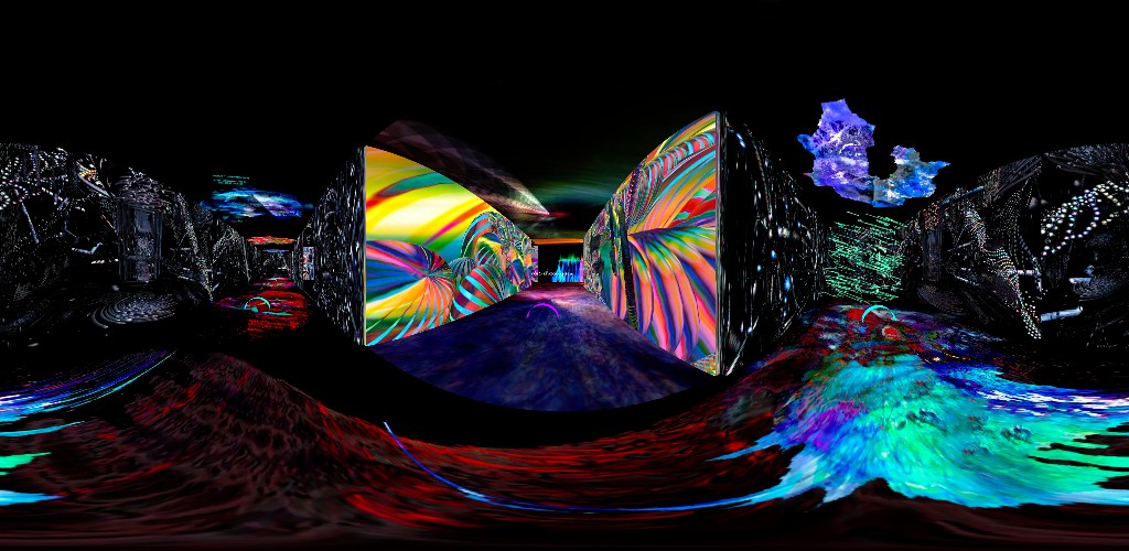 Labyrinthe du temps — corridor virtuel panoramique